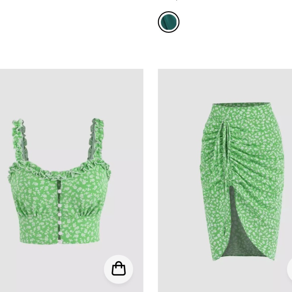 💚 Floral Top & Skirt Co-ord 💚